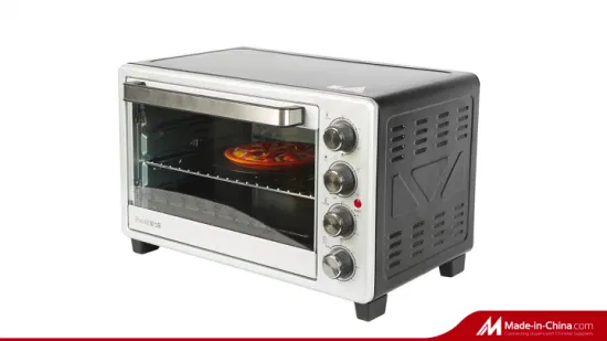 Forni elettrici per tostapane da forno per pizza da tavolo da casa da 1600 W, pollo arrosto, 30 litri